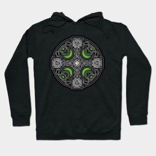 Green Celtic cross Hoodie